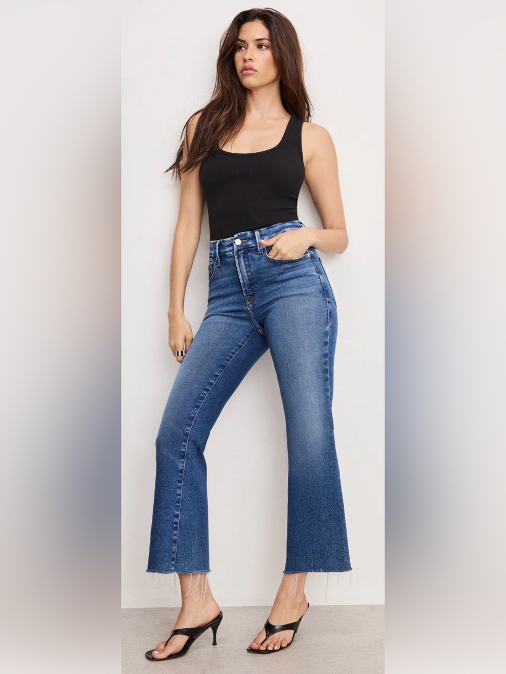 Good American Good Legs Crop Mini Boot